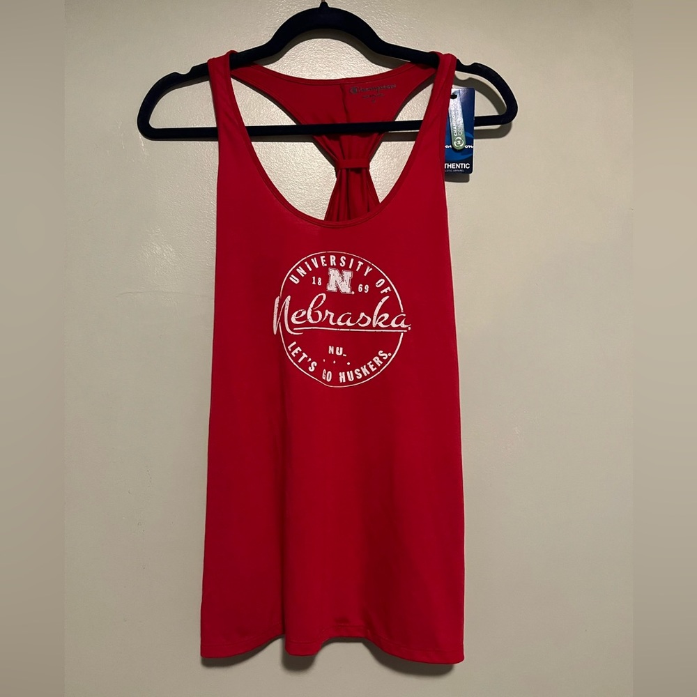 Champion NWT University of Nebraska Racerback Tank Top - size Med